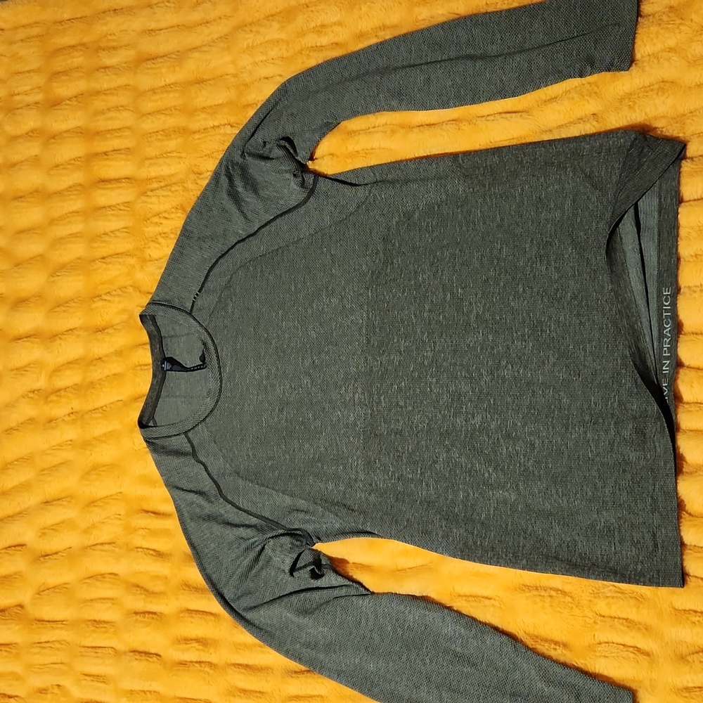 lululemon athletica Men's Long Sleeve Crew - Olive Green